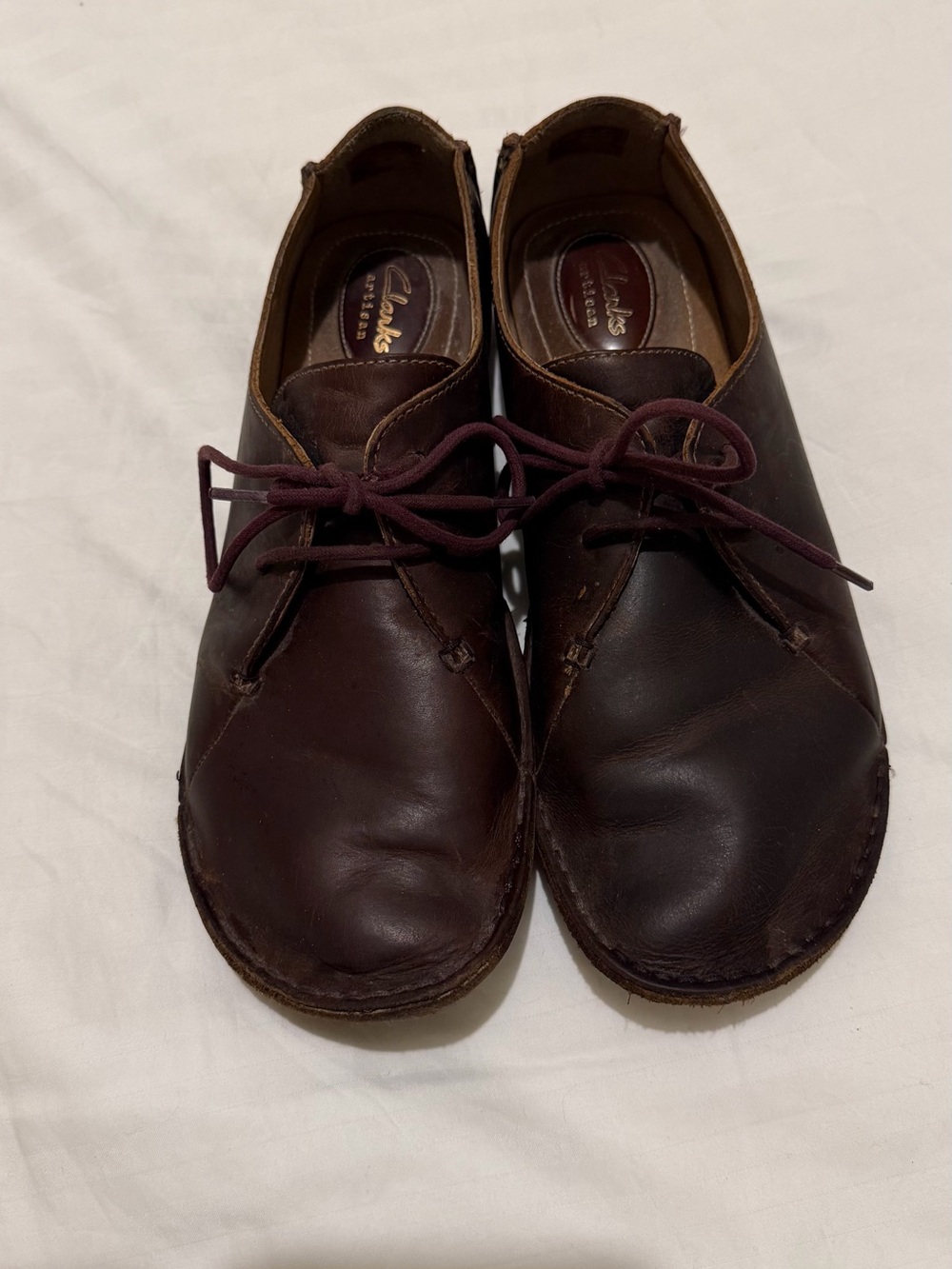Clarks Artisan Brown Leather Lace Up Comfort Shoes size 11